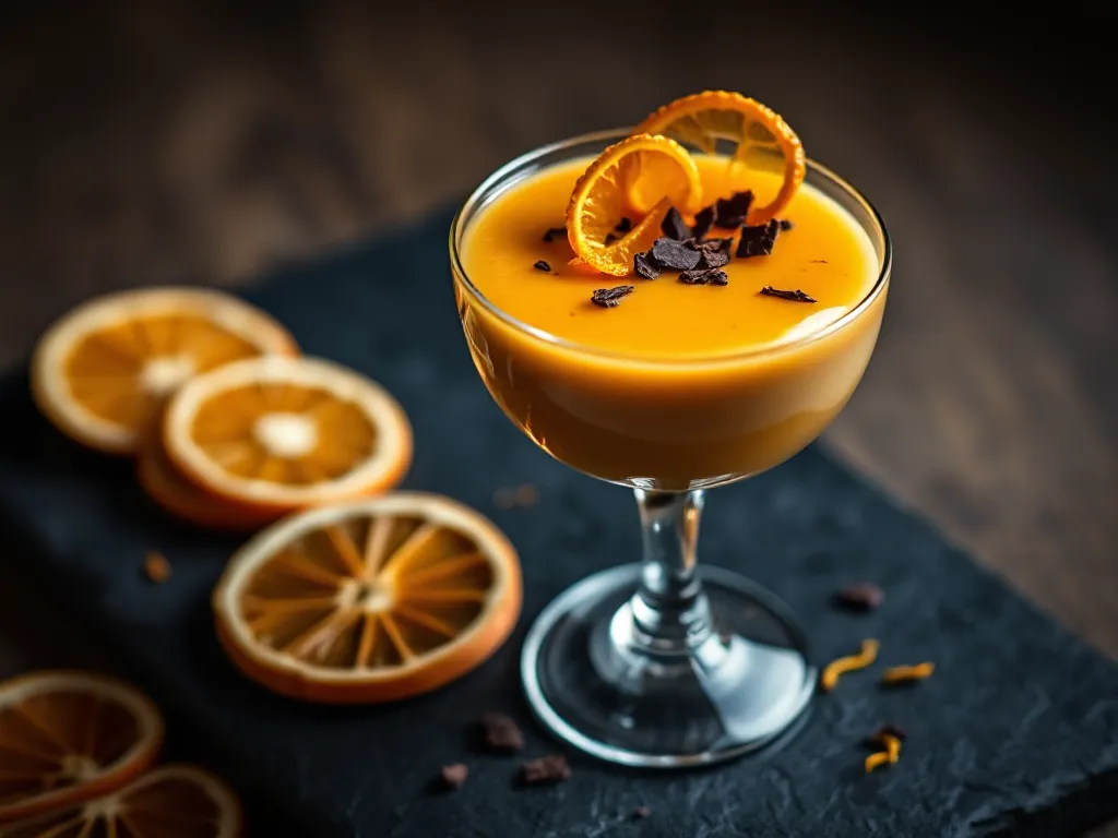 vegetarian dessert - Burnt Orange Panna Cotta