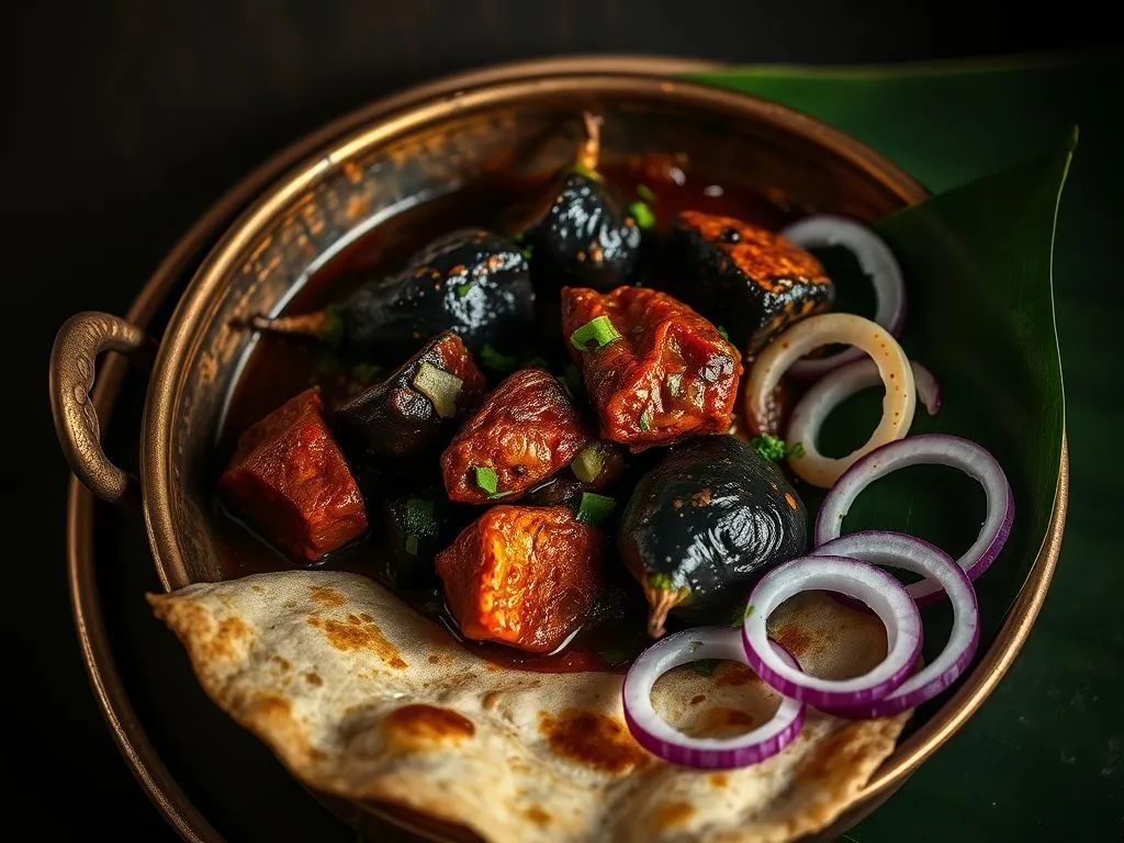 Vegetarian Dinner - Chettinad Kathirikai Chops
