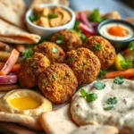 Veg Healthy Dinner - Lebanese Chickpea Falafel