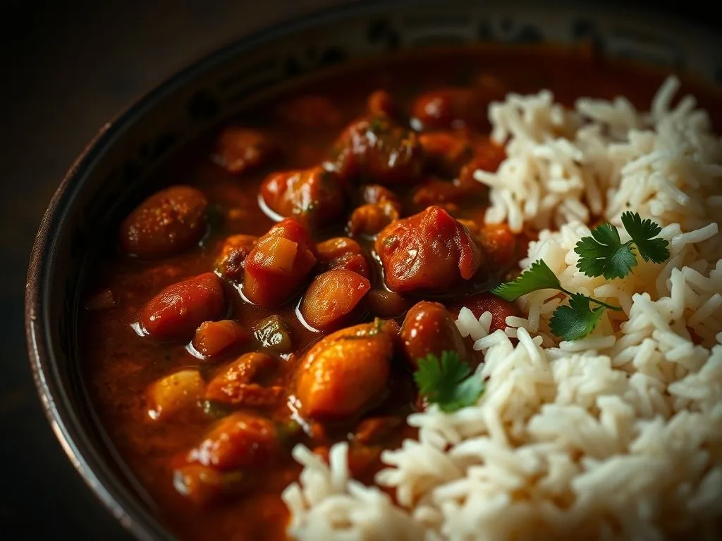 Vegetarian Dinner - Punjabi Rajma Masala