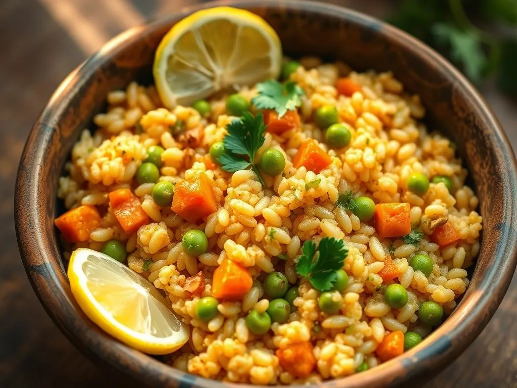 vegetarian breakfast -- Samo Khichdi