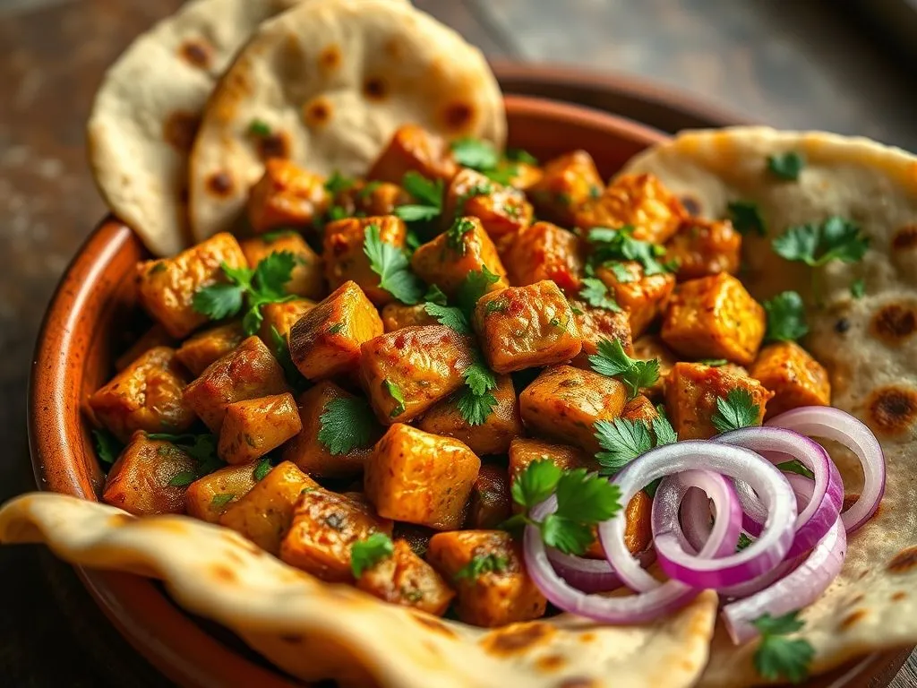 Vegetarian Dinner - Soya Methi Vegetables