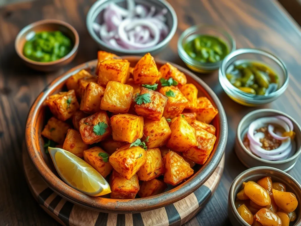 Fast Food Dinner Idea - Achari Aloo