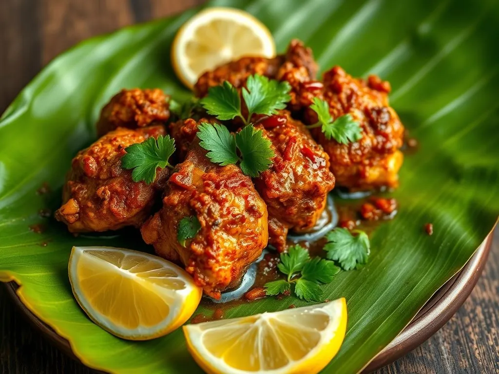 nonveg fast food lunch - chicken sukka
