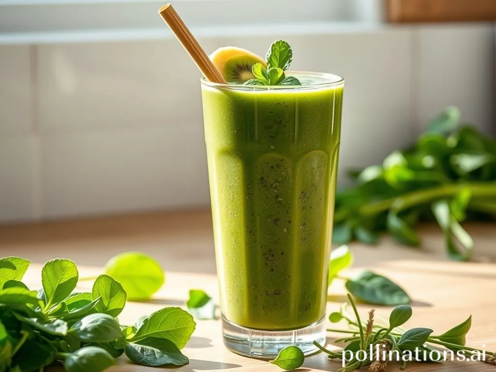 Healthy and Quick Breakfast Smoothie - healthy Green Smoothie