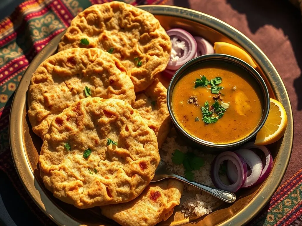 Jain Recipes - Jain Dal Bati