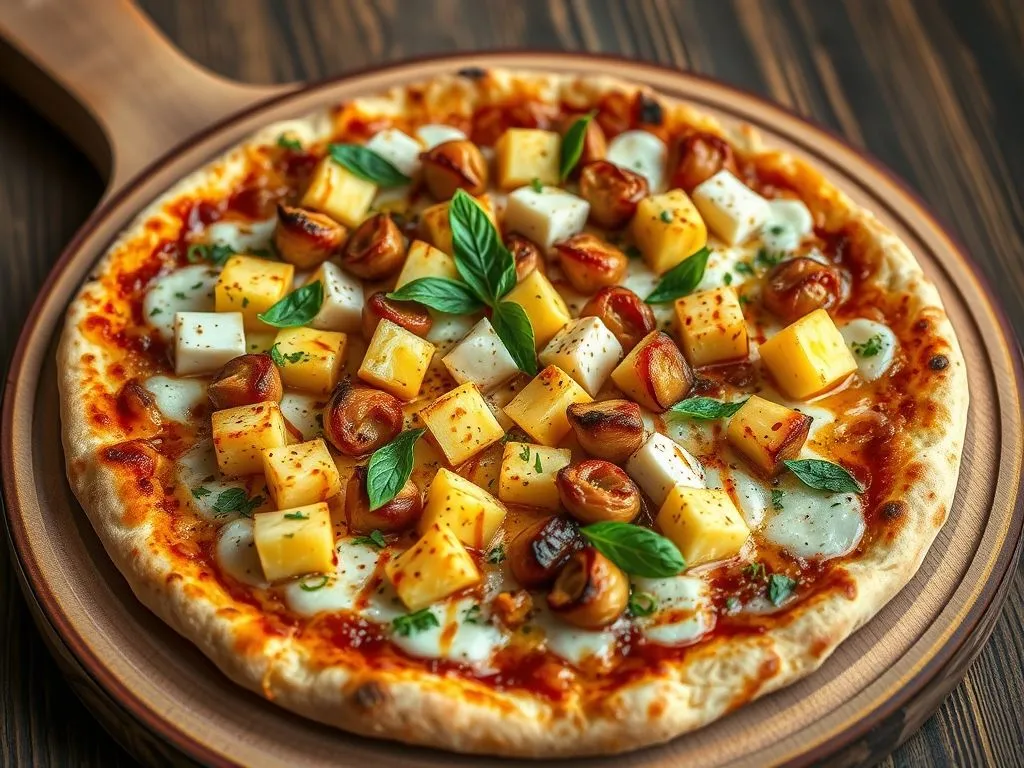 Pizza Recipes - Pineapple Paneer Pizza